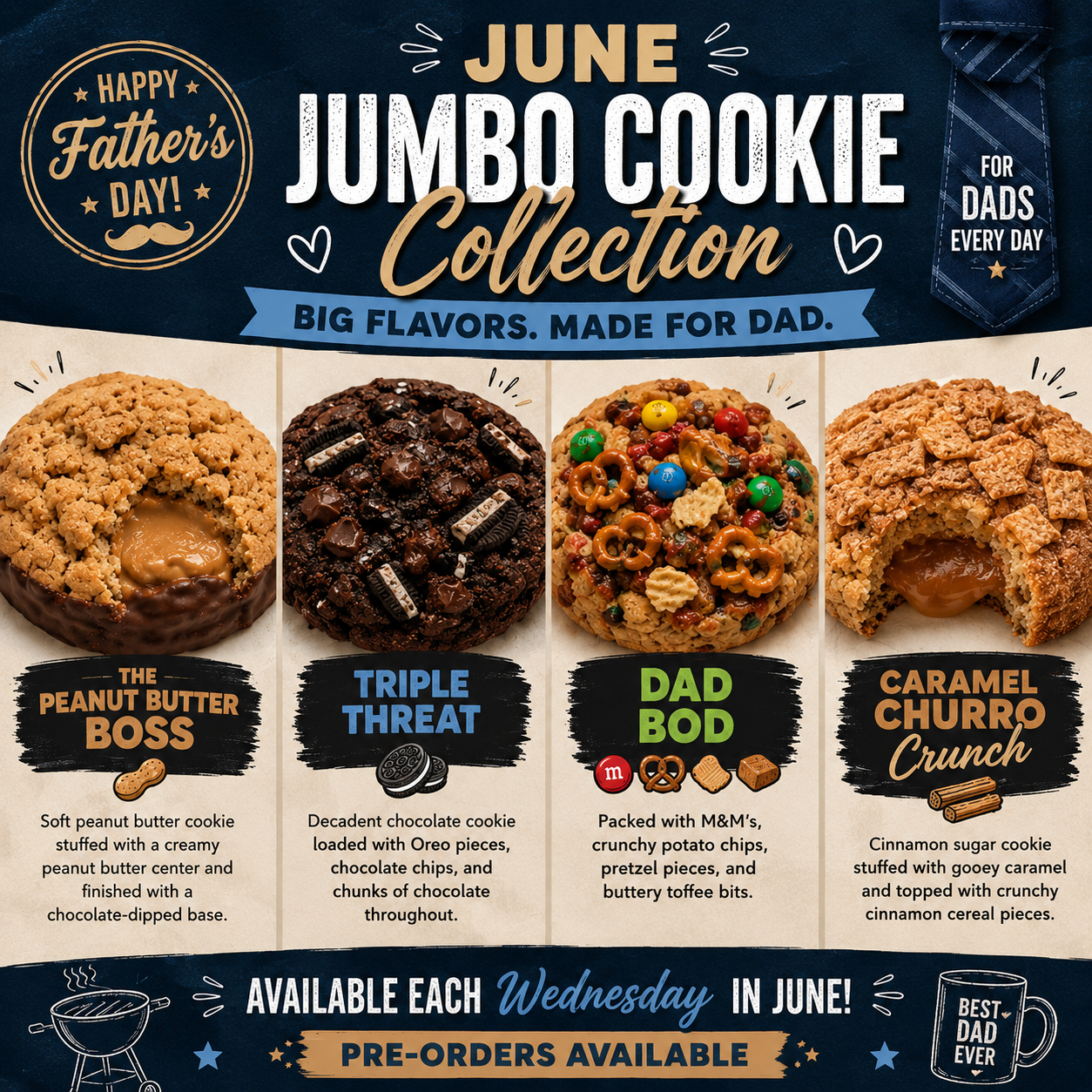 June Father's Day Cookie Collection